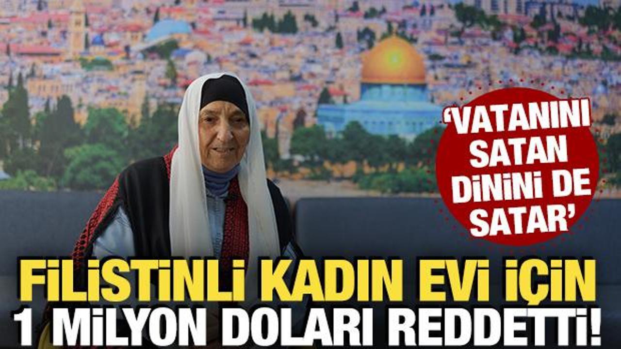 Filistinli kadin evi icin 1 milyon dolarlik teklifi reddetti Sevdn9jW